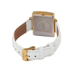 White Leather Watch