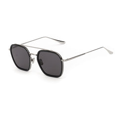 Gray Stainless Steel Sunglasses