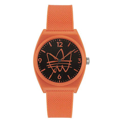 Orange Synthetic Watch