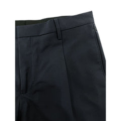 Blue Virgin Wool Men Trouser