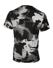 Multicolor Camouflage Crew Neck T-Shirt