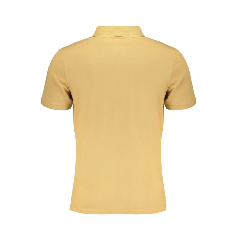 Beige Cotton Polo Shirt