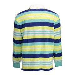 Yellow Cotton Men Polo Shirt