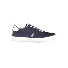 Blue Polyester Men Sneaker