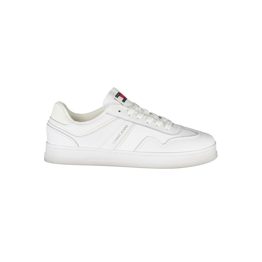 White Polyethylene Women Sneaker