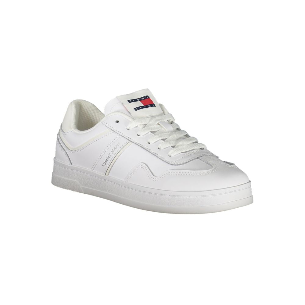 White Polyethylene Women Sneaker