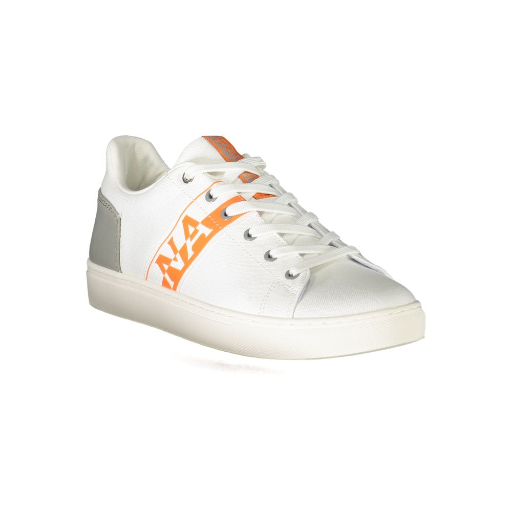 White Polyester Sneaker