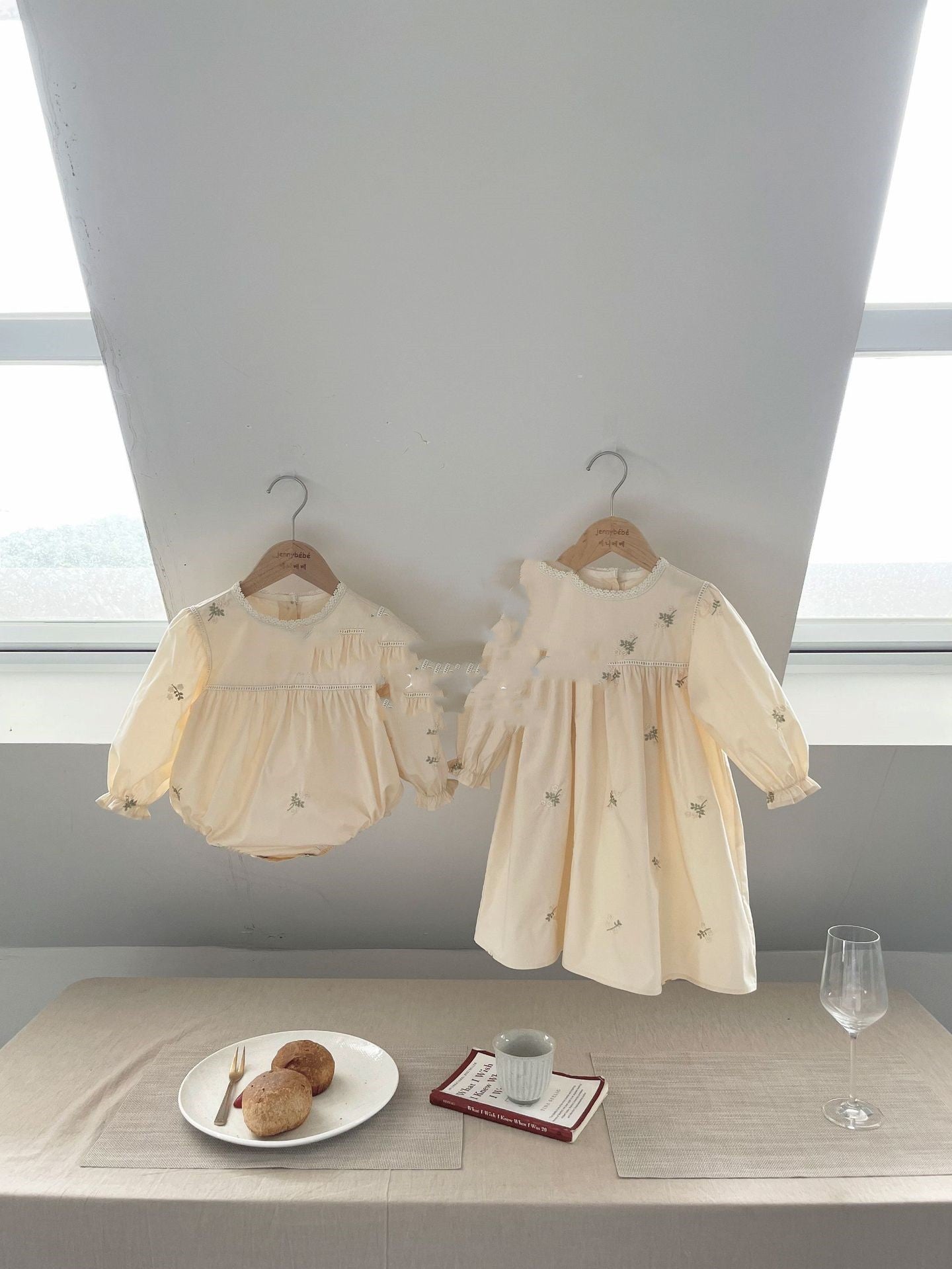 Toddler Baby Embroidery Climbing Suit Onesie