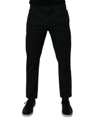 Dark Green Cotton Loose Men Denim Jeans