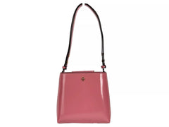 Patent Emerson Small Bucket Bag Purse Pink