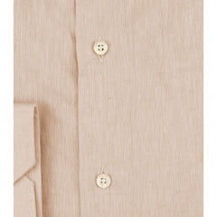 Beige Linen Men Shirt