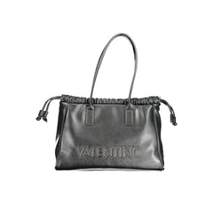 Black Polyurethane Women Handbag