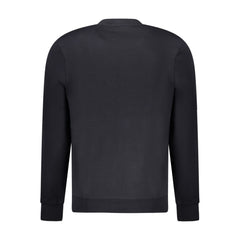 Black Cotton Men Sweater