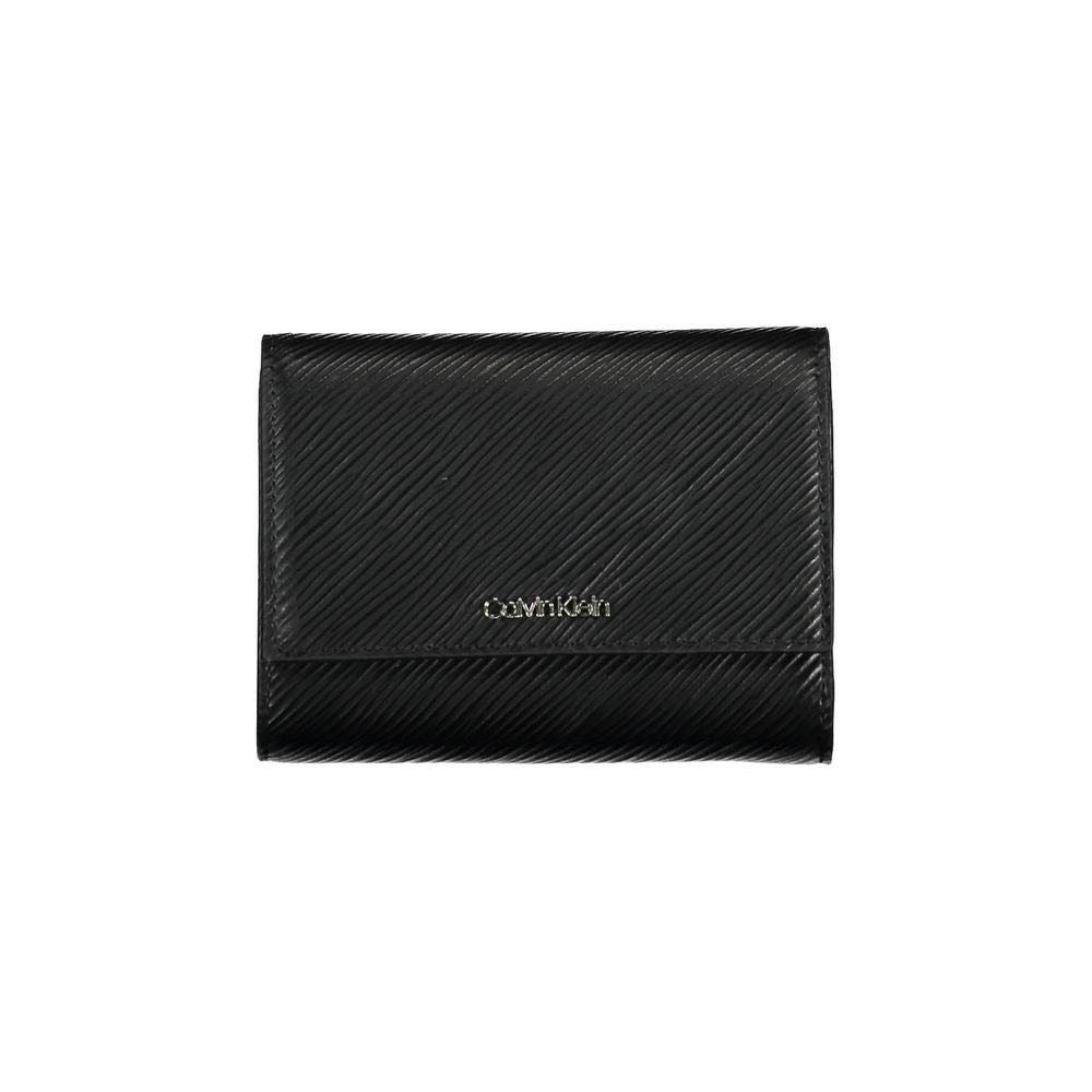 Black Polyurethane Women Wallet