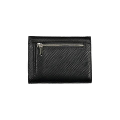 Black Polyurethane Women Wallet