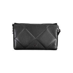 Black Polyester Women Shoulder Bag
