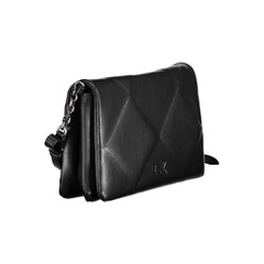 Black Polyester Women Shoulder Bag