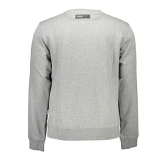 Gray Cotton Mens Sweater