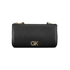 Black Polyester Women Shoulder Bag