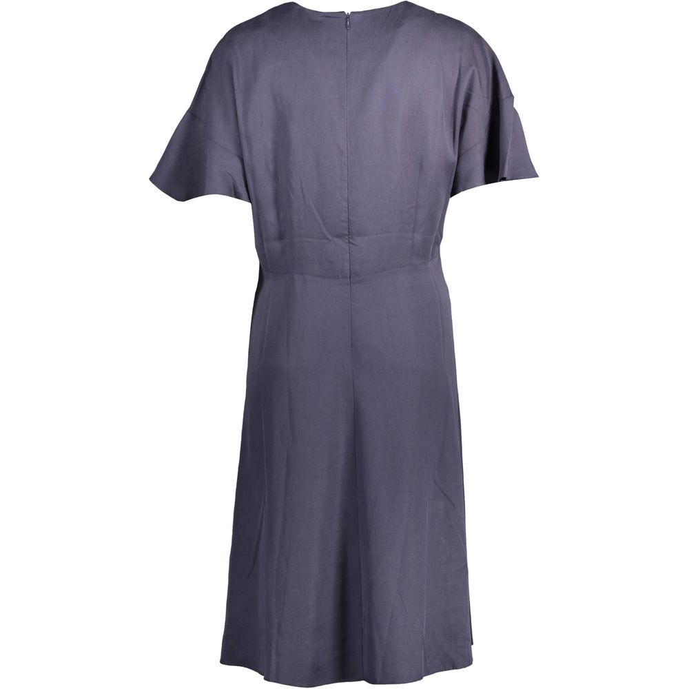 Blue Lyocell Women's Dress