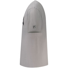 تي شيرت قطن رمادي للرجال