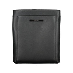 Black Polyester Men's Shoulder Bag