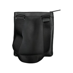 Black Polyester Men's Shoulder Bag