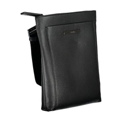 Black Polyester Men's Shoulder Bag