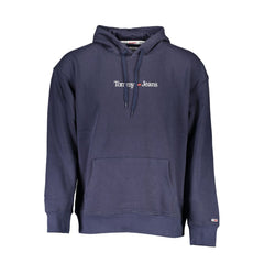 Blue Cotton Men's Sweatshirt Hoodie