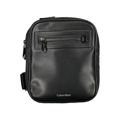Black Polyester Men Shoulder Bag