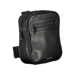 Black Polyester Men Shoulder Bag