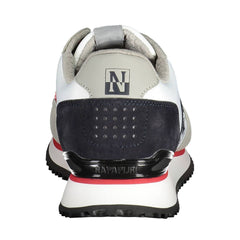 White Polyester Men Sneaker