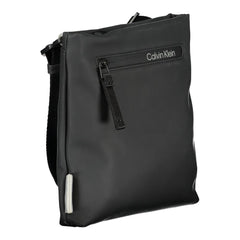Black Polyester Men's Shoulder Bag