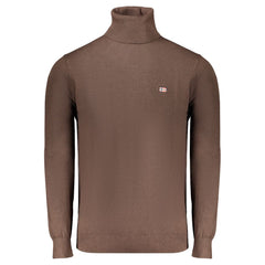 Marrone Polyamide Men Sweater