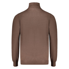 Marrone Polyamide Men Sweater