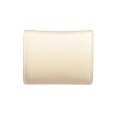 Beige Polyurethane Women Wallet