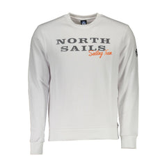 White Cotton Men Sweatshirt