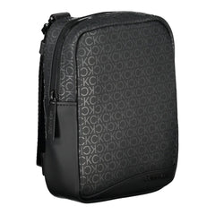 Black Polyester Men Shoulder Bag