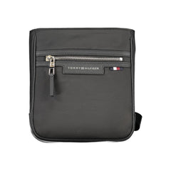 Black Polyester Men Shoulder Bag