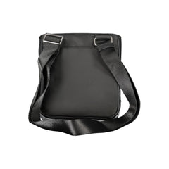 Black Polyester Men Shoulder Bag