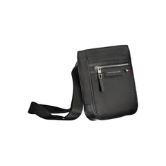 Black Polyester Men Shoulder Bag