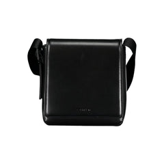 Black Polyester Men Shoulder Bag