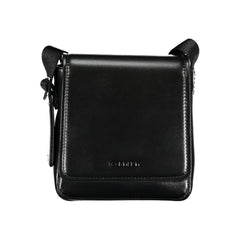 Black Polyester Men Shoulder Bag