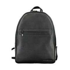 Nero Polyurethane Men Backpack