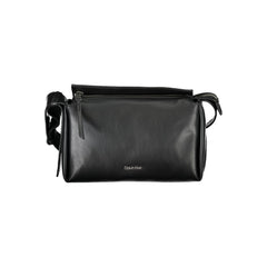 Black Polyester Women Shoulder Bag