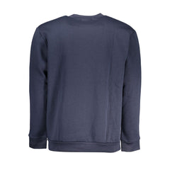 Blue Polyester Men's Sweatshirt