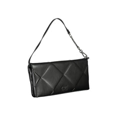 Black Polyester Woman Handbag