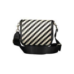 Black Polyurethane Women Handbag
