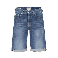 Blue Cotton Men's Jeans Short