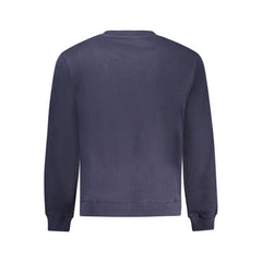 Blue Cotton Men Sweater
